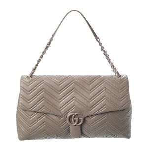 Gucci Gg Marmont Large Leather Shoulder Bag